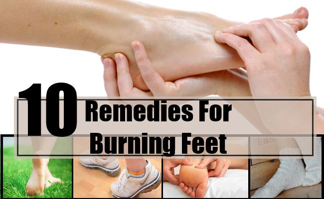 What can help soothe burning feet?