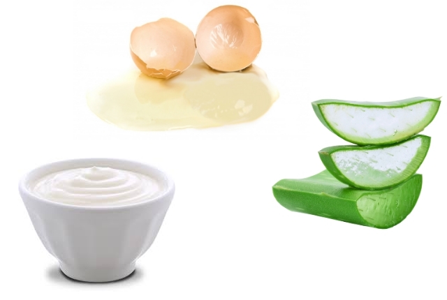 Egg, Aloe Vera Gel, And Yogurt Egg, Aloe Vera Gel, And Yogurt
