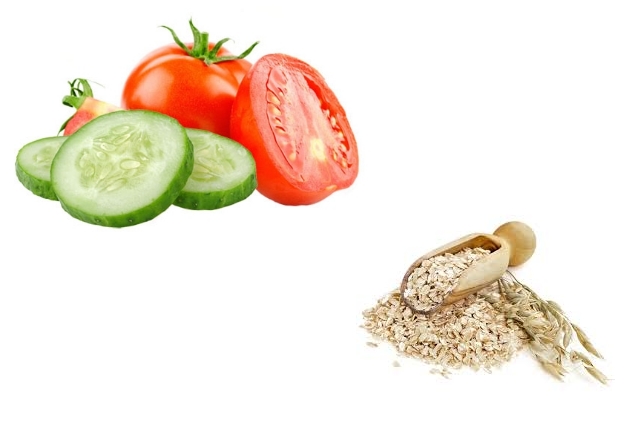 Cucumber, Tomato And Oatmeal Mask Cucumber, Tomato And Oatmeal Mask