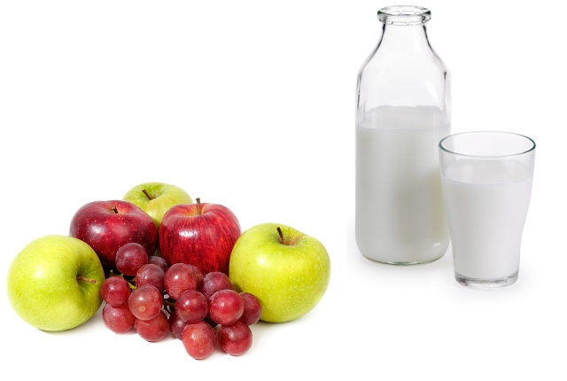 Grapes, Apple And Milk Mask Grapes, Apple And Milk Mask