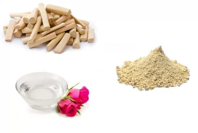Sandalwood Powder With Gram Flour And Rosewater