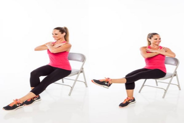 Chair Running Cardio Exercise